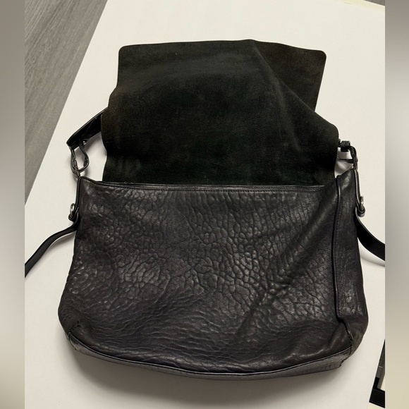 Allsaints Maya Leather foldable Shoulder
Bag in Taupe MSRP: $395 black - Picture 3 of 8